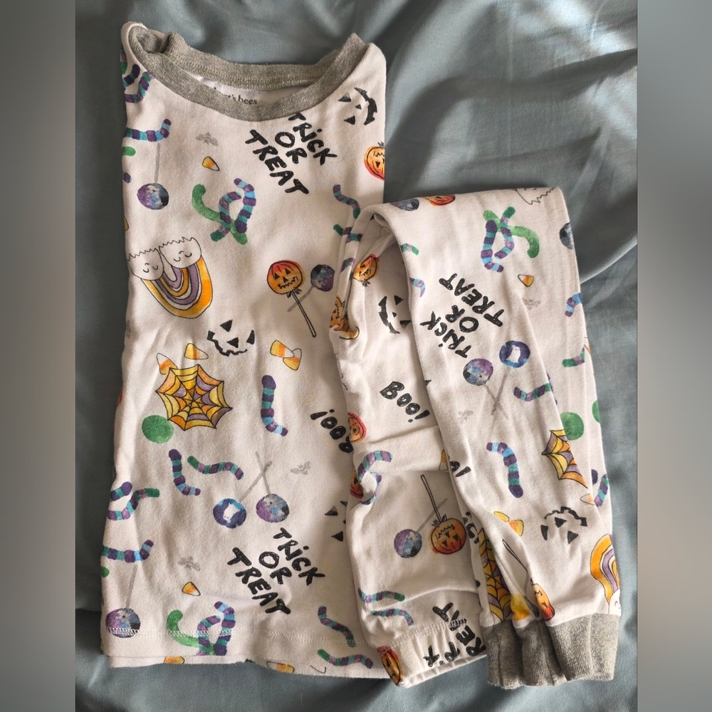 Burts Bees Kids Halloween Treats Pajamas - Trick or Treat Design - 5T